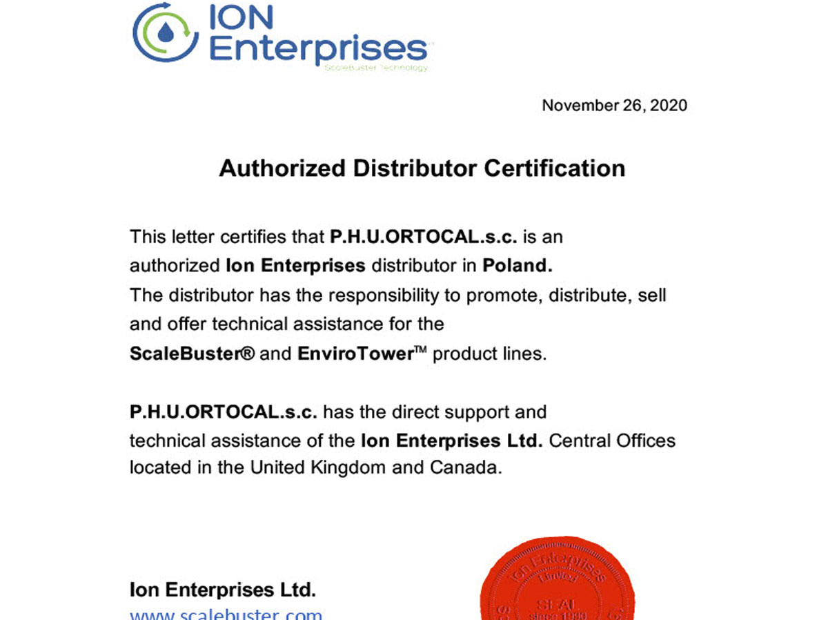 Jesteśmy oficjalnym dystrybutorem firmy ION Enterprises